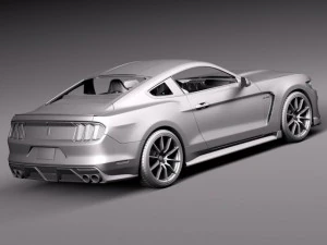 Mustang GT350 Shelby 2016 3D Model