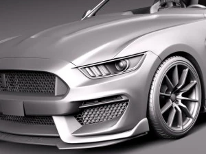 Mustang GT350 Shelby 2016 3D Model