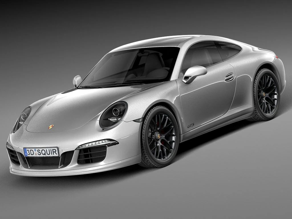 Porsche 911 Carrera GTS Coupe 2016 3D Model .c4d .max .obj .3ds .fbx .stl .blend 