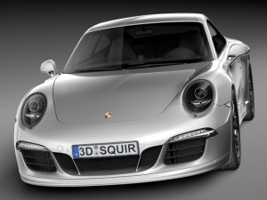 Porsche 911 Carrera GTS Coupe 2016 3D Model