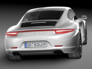 Porsche 911 Carrera GTS Coupe 2016 3D Model