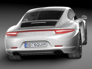 Porsche 911 Carrera GTS Coupe 2016 3D Model