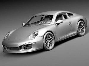 Porsche 911 Carrera GTS Coupe 2016 3D Model