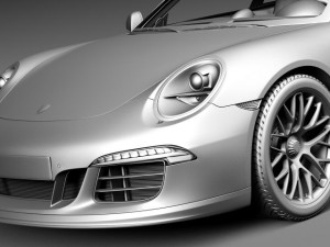 Porsche 911 Carrera GTS Coupe 2016 3D Model