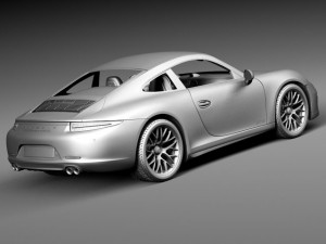 Porsche 911 Carrera GTS Coupe 2016 3D Model