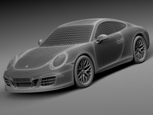 Porsche 911 Carrera GTS Coupe 2016 3D Model