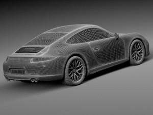 Porsche 911 Carrera GTS Coupe 2016 3D Model
