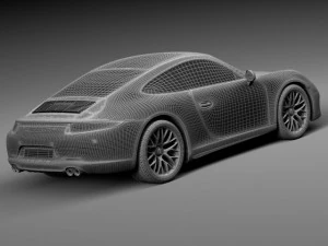 Porsche 911 Carrera GTS Coupe 2016 3D Model