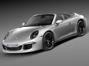 Porsche 911 Carrera GTS Cabrio 2016 3D Model