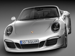 Porsche 911 Carrera GTS Cabrio 2016 3D Model