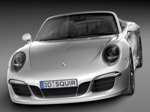 Porsche 911 Carrera GTS Cabrio 2016 3D Model