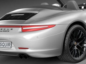 Porsche 911 Carrera GTS Cabrio 2016 3D Model