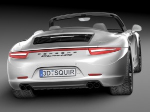 Porsche 911 Carrera GTS Cabrio 2016 3D Model