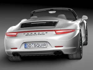 Porsche 911 Carrera GTS Cabrio 2016 3D Model