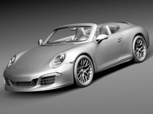 Porsche 911 Carrera GTS Cabrio 2016 3D Model