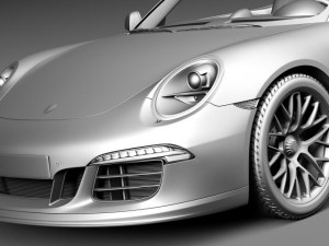 Porsche 911 Carrera GTS Cabrio 2016 3D Model