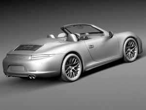 Porsche 911 Carrera GTS Cabrio 2016 3D Model