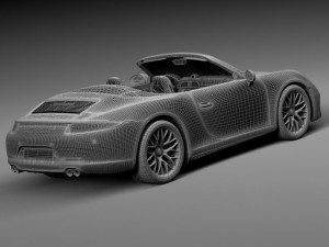 Porsche 911 Carrera GTS Cabrio 2016 3D Model