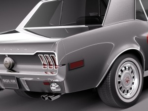 Mustang Coupe 1967 Modelo 3D