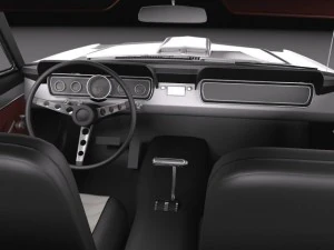 Mustang Coupe 1967 3D Model
