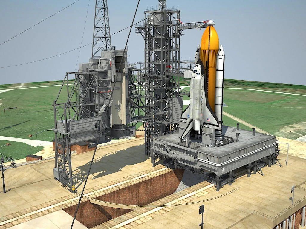 Centro spaziale Kennedy della NASA 39B Modello 3D .c4d .max .obj .3ds .fbx .stl .blend
