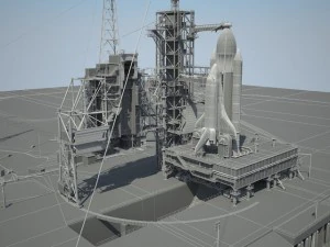 Centro spaziale Kennedy della NASA 39B Modello 3D