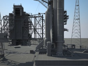 NASA Kennedy Space Center 39B 3D Model