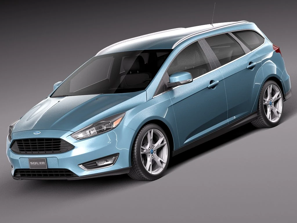 Focus Wagon 2015 3D Model .c4d .max .obj .3ds .fbx .stl .blend 