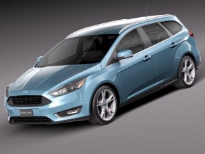 Focus Wagon 2015 3D Model