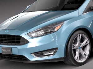 Focus Wagon 2015 3D Model