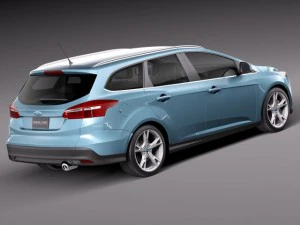 Focus Wagon 2015 3D Model