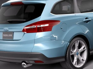 Focus Wagon 2015 3D Model