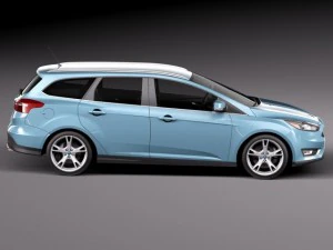 Focus Wagon 2015 3D Model