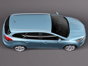 Focus Wagon 2015 3D Model