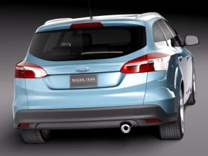 Focus Wagon 2015 3D Model