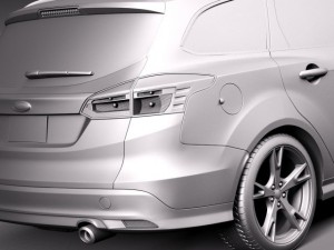 Focus Wagon 2015 3D Модель