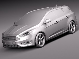 Focus Wagon 2015 3D Модель