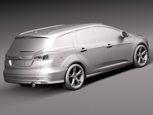 Focus Wagon 2015 3D Модель