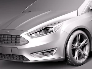 Focus Wagon 2015 3D Model