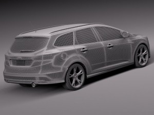 Focus Wagon 2015 3D Модель