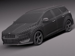 Focus Wagon 2015 3D Модель