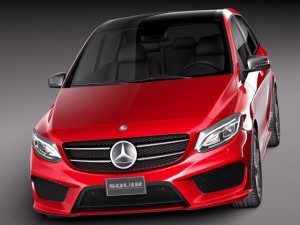 Mercedes-Benz B-class AMG 2015 3D Model