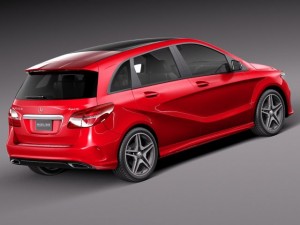 Mercedes-Benz B-class AMG 2015 3D Model