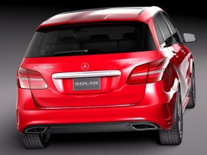 Mercedes-Benz B-class AMG 2015 3D Model