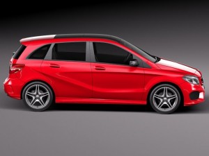 Mercedes-Benz B-class AMG 2015 3D Model