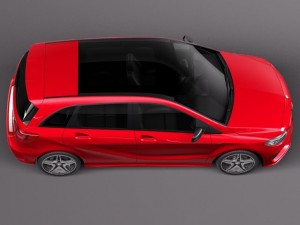 Mercedes-Benz B-class AMG 2015 3D Model