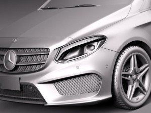 Mercedes-Benz B-class AMG 2015 3D Model