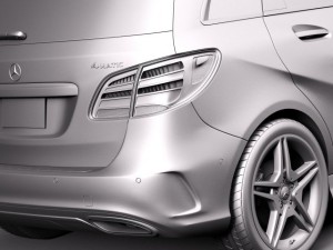 Mercedes-Benz B-class AMG 2015 3D Model