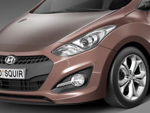 Hyundai i30 3-door 2013 3D Model