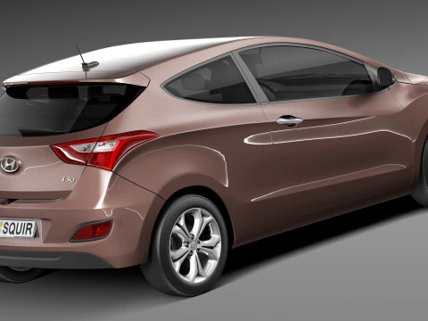 Hyundai i30 3-door 2013 3D Model